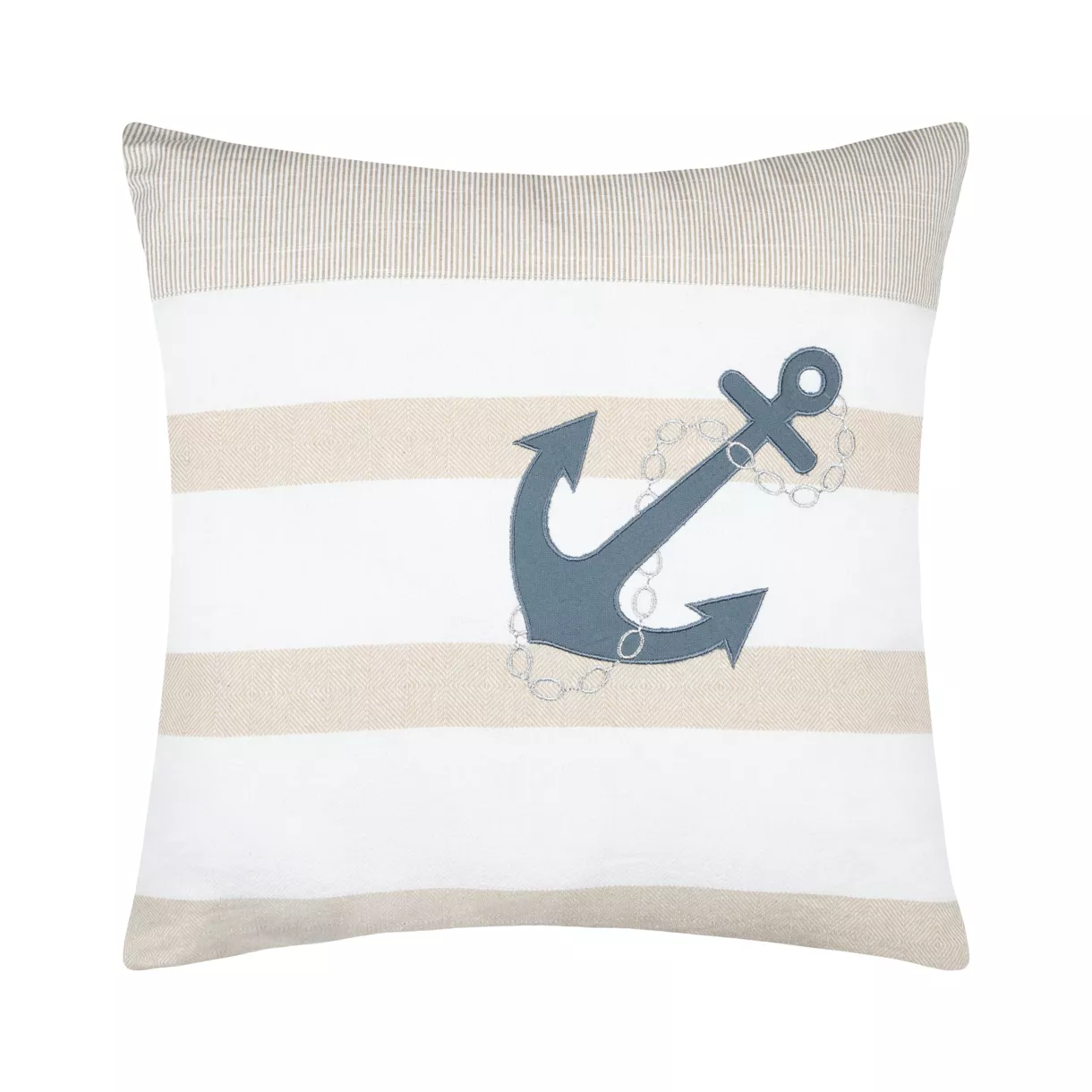 Kissen quadratisch Baumwolle (45 x 45 cm) Nautical Beige