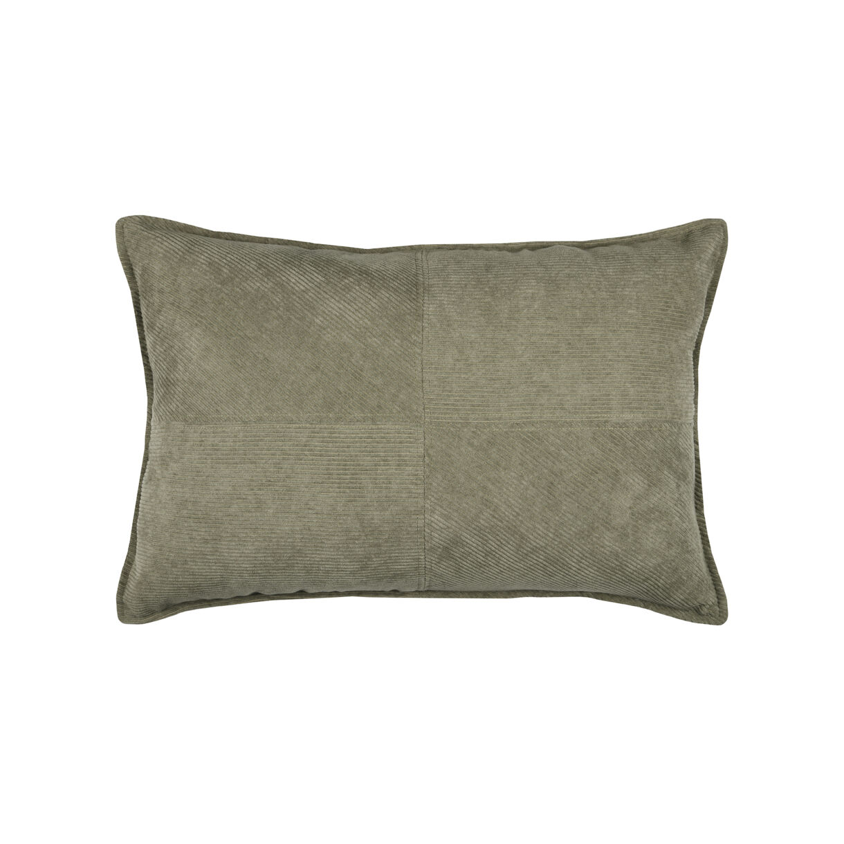 Rechthoekig fluwelen kussen (40 x 60 cm) Dandy Khaki Groen