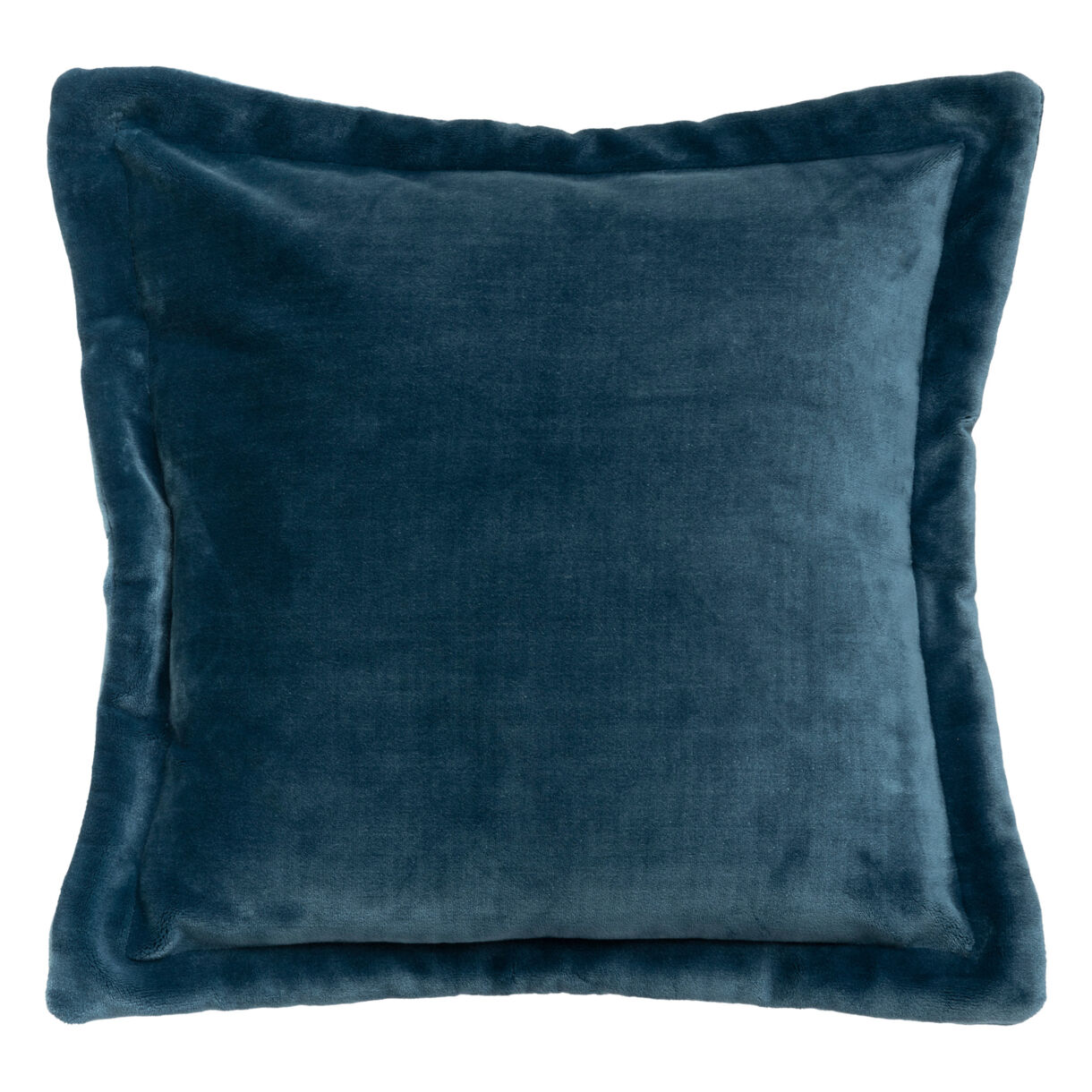 Vierkant flanellen kussen (53 x 53 cm) Cuddly Donkerblauw