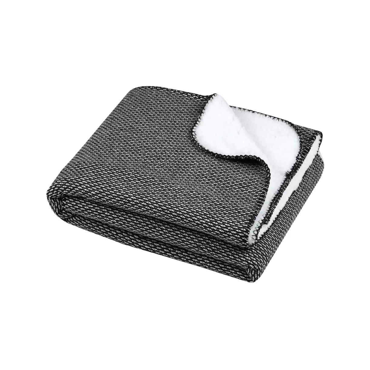 eminza Plaid doux (130 x 160 cm) Dookie Noir