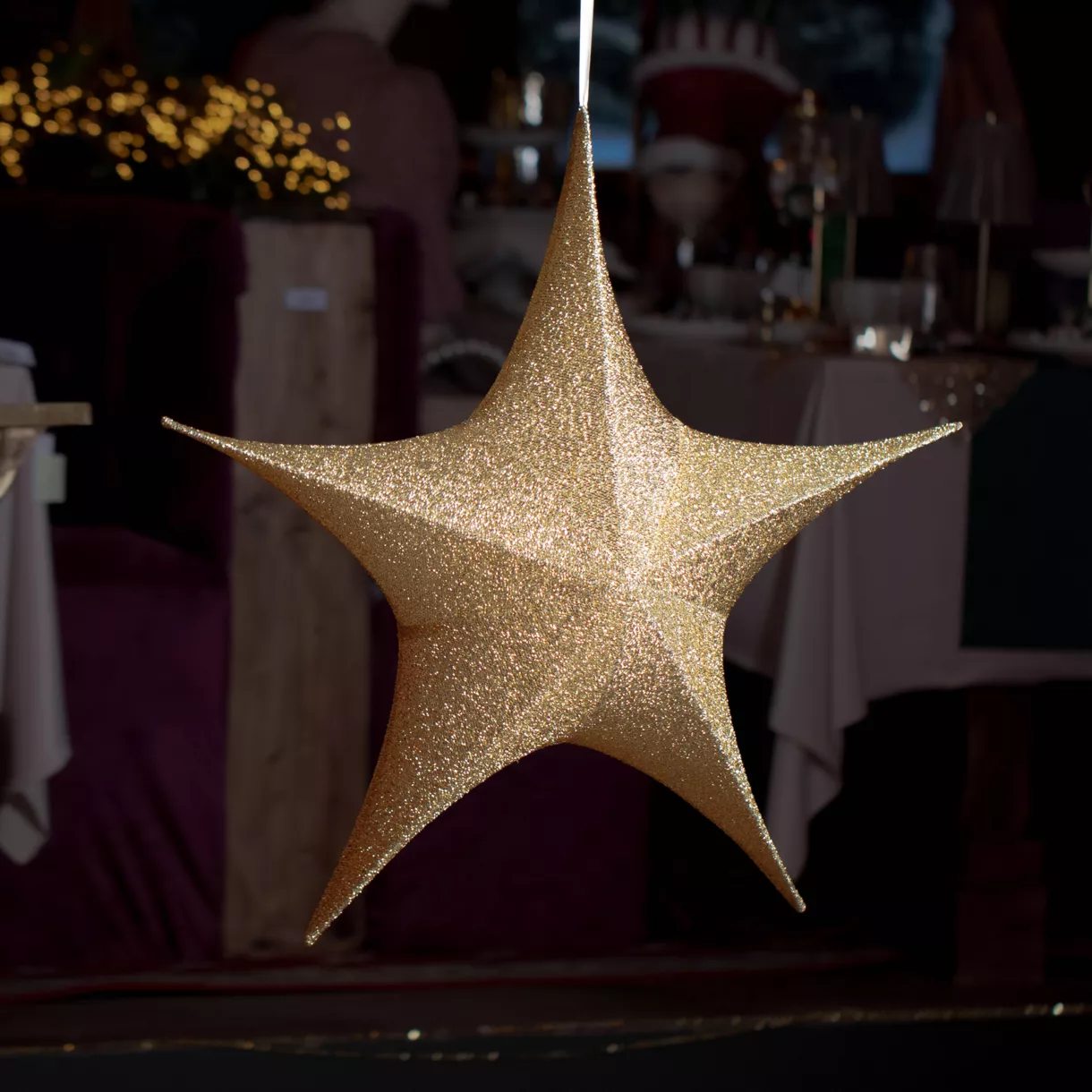 Etoile de Noël à suspendre (D180 cm) Christmas Or