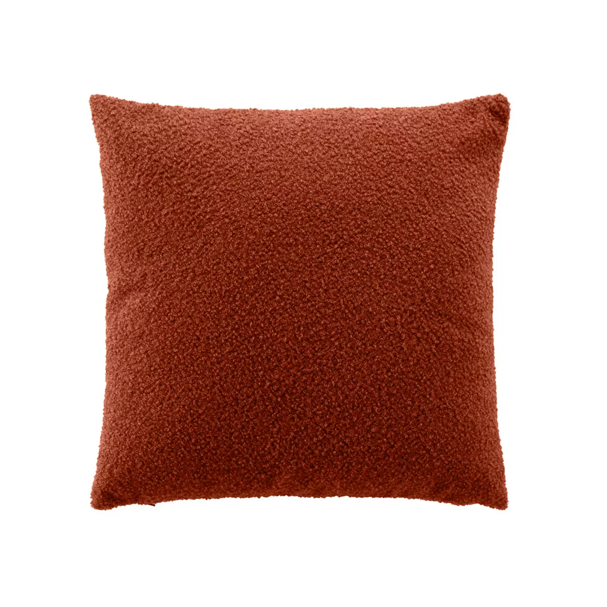Coussin carré bouclette (45 x 45 cm) Wooly Terracotta