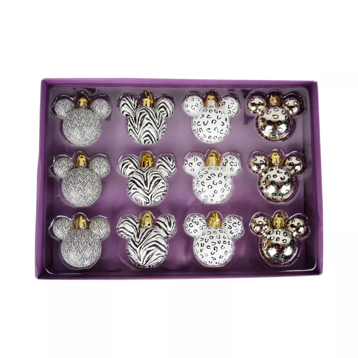 Set van 12 kerstballen (D30 mm) Disney Mickey Wild