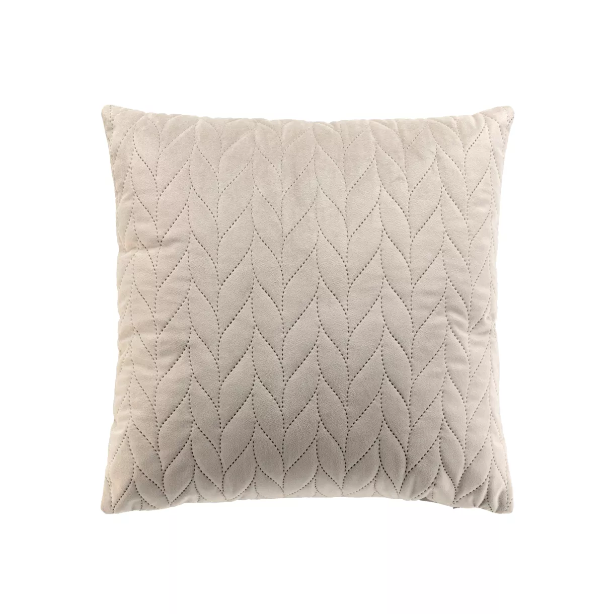 Vierkante fluwelen kussenhoes (40 x 40 cm) Daisy Taupe