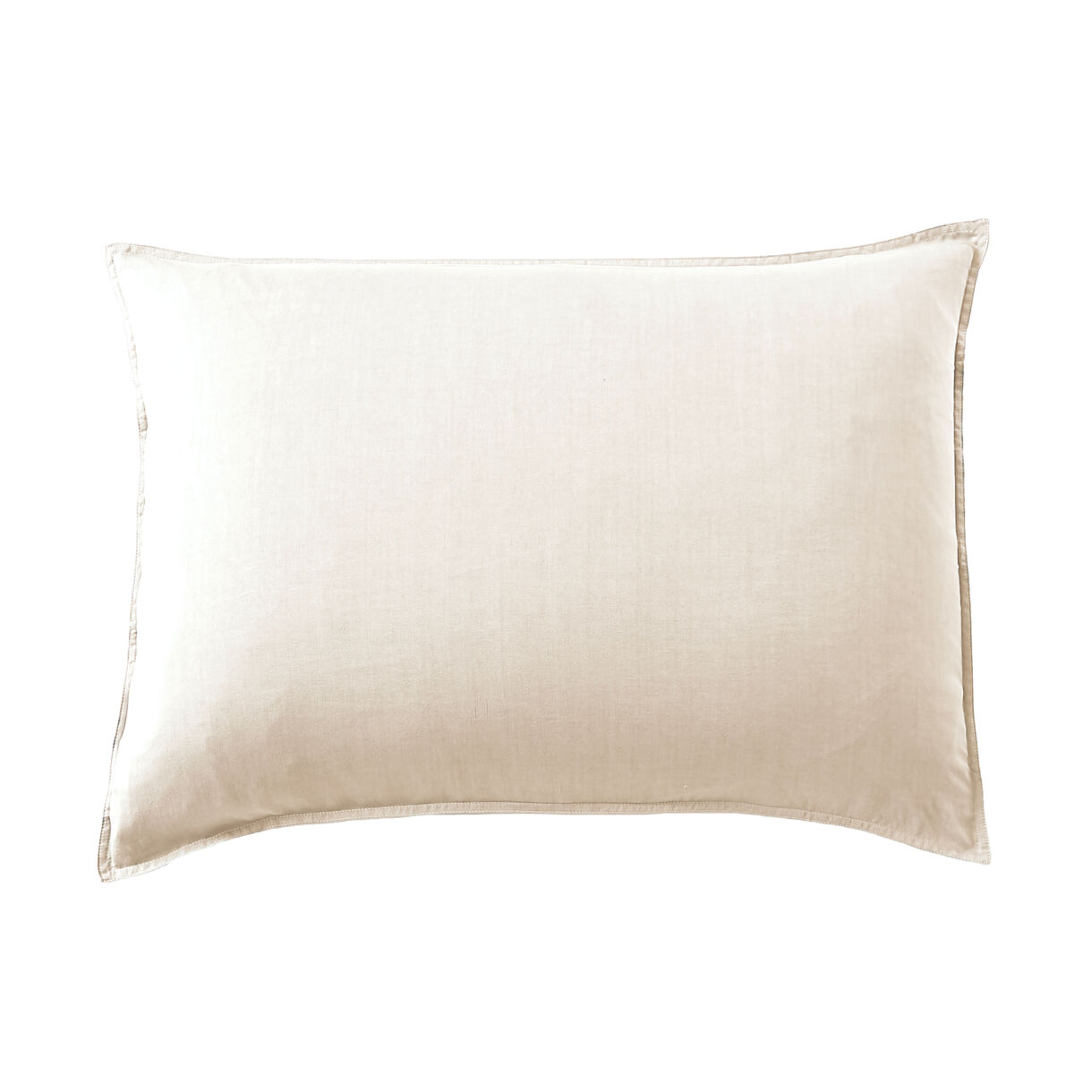 Taie d'oreiller rectangulaire lyocell Tencel™ lavé (50 x 70 cm) Olivia Beige pampa