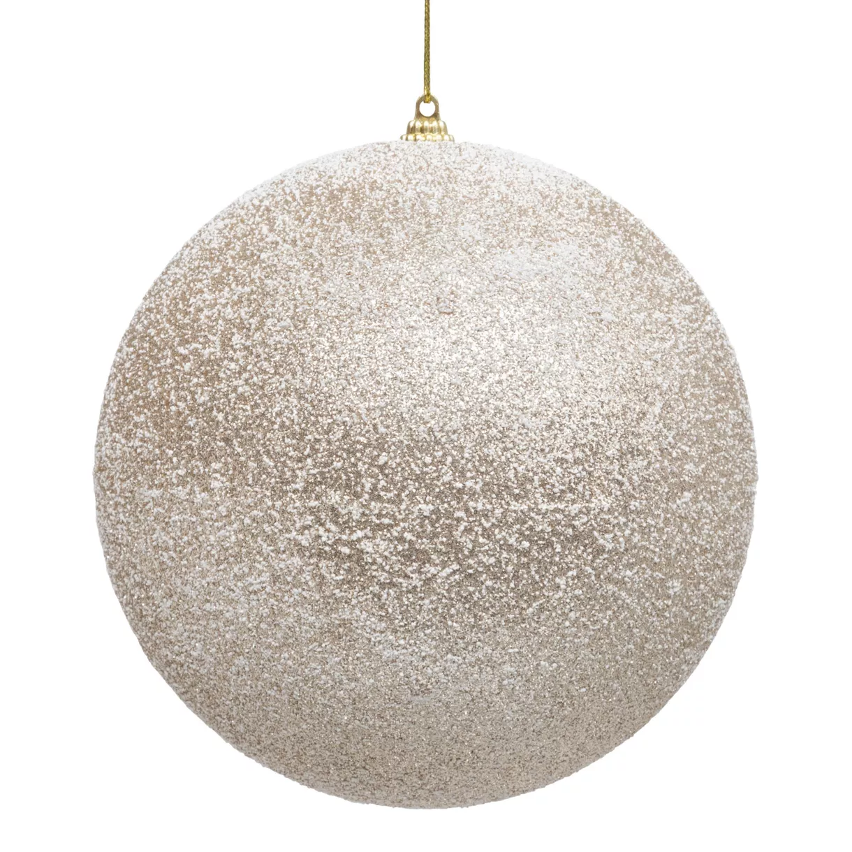 Boule de Noël (D150 mm) Féerie Champagne enneigé