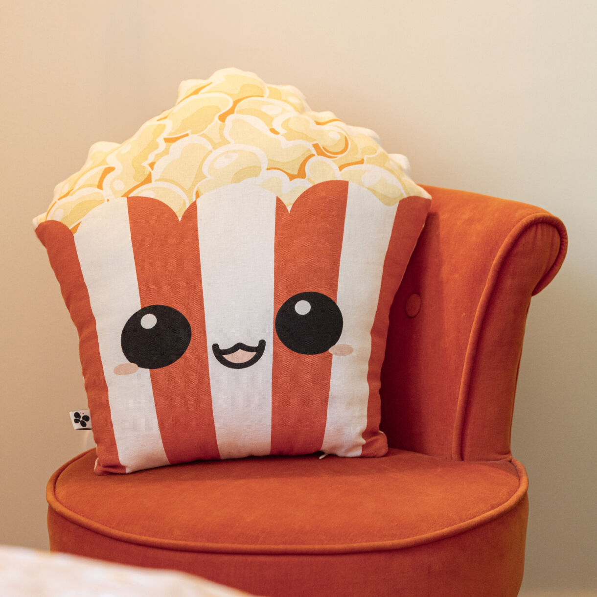 Coussin dŽhoussable avec pompons 30 x 50 cm Coton FRESH POPCORN