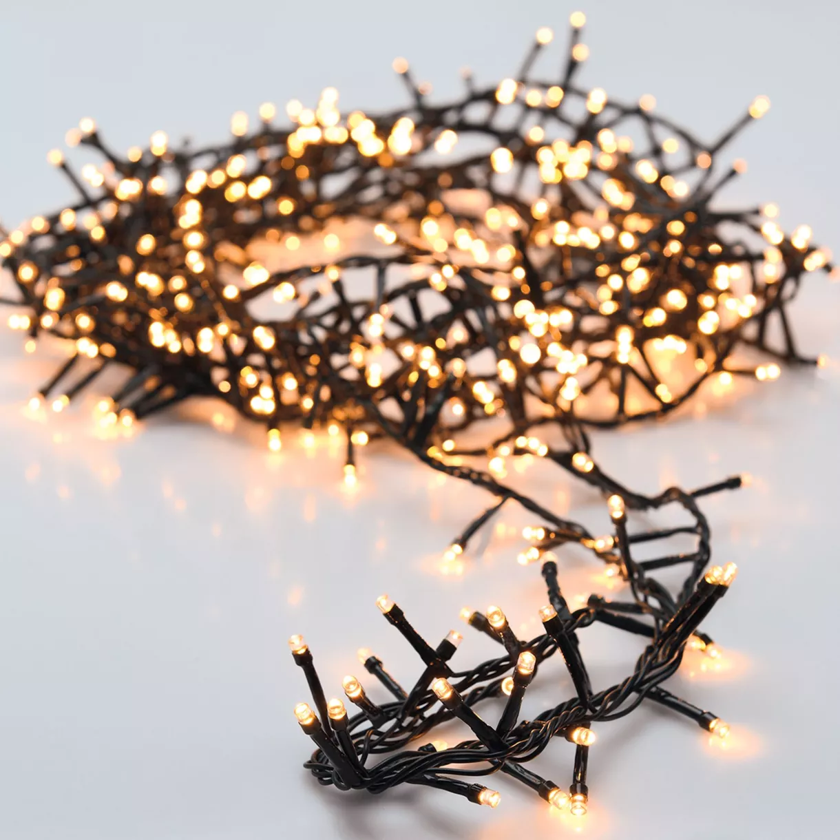 Lichtslinger 60 m 3000 LED groen kabel NewLuxe Warm wit