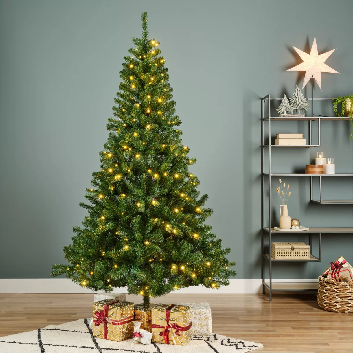 1 King sapin nf prelit dia84.00-H300.00cm-640L vert