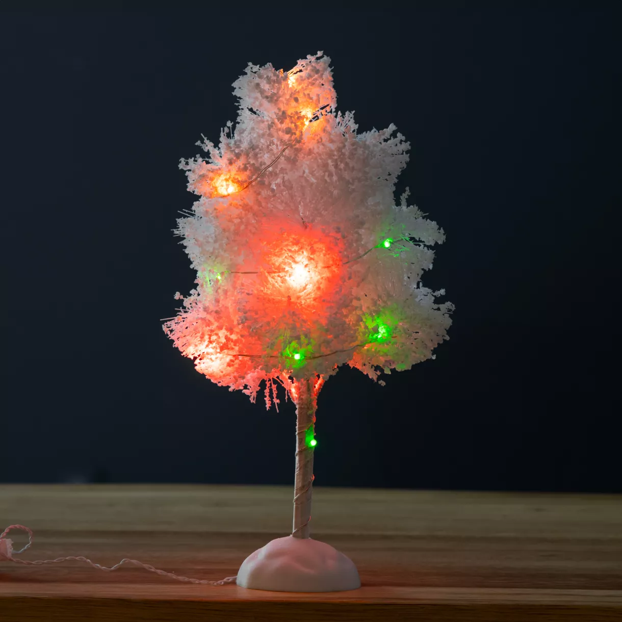 Lichtgevende boom op batterijen 16 LED (H22 cm) Kerstmis Multikleur