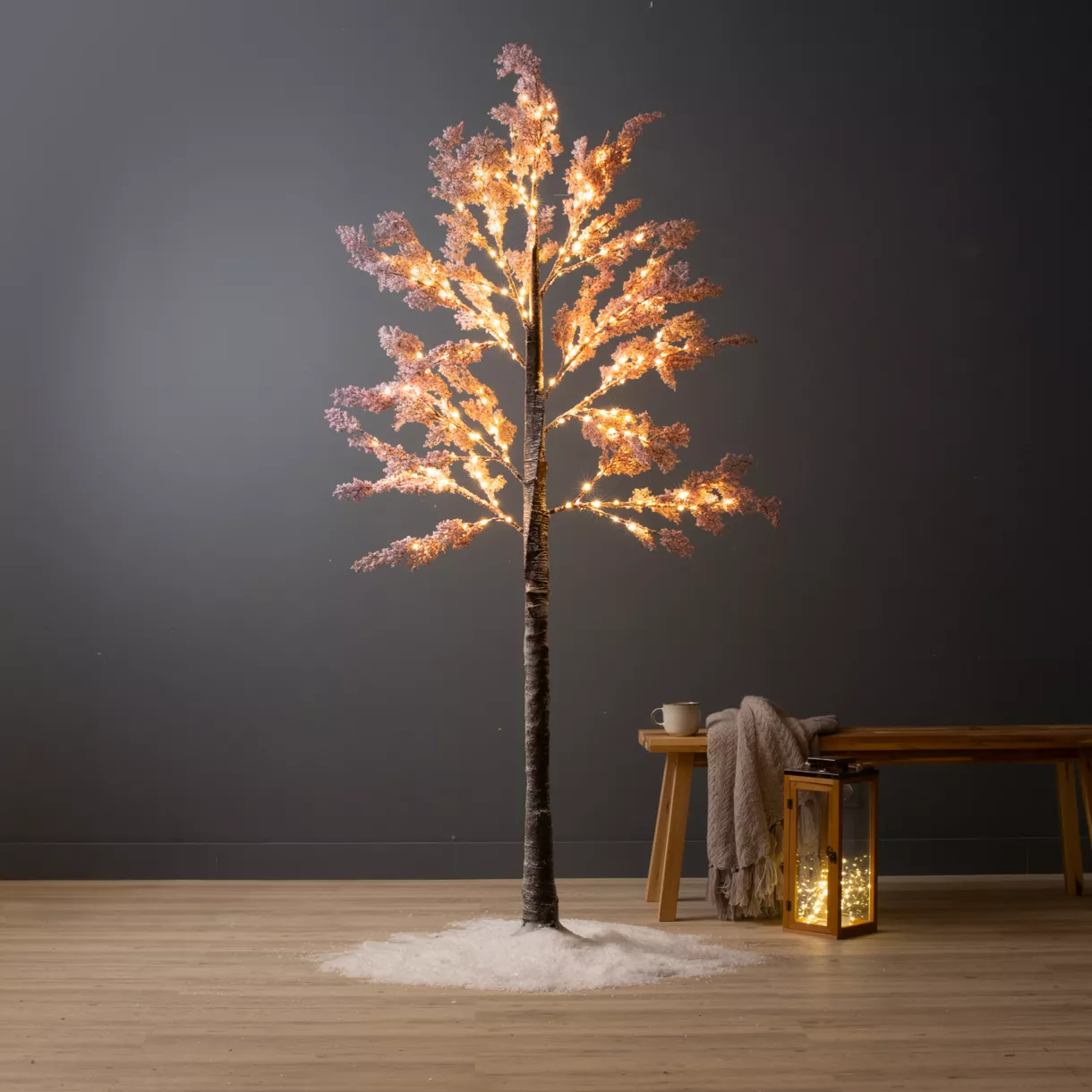 Árbol luminoso Melvyn grand format H210 cm Blanco cálido 1
