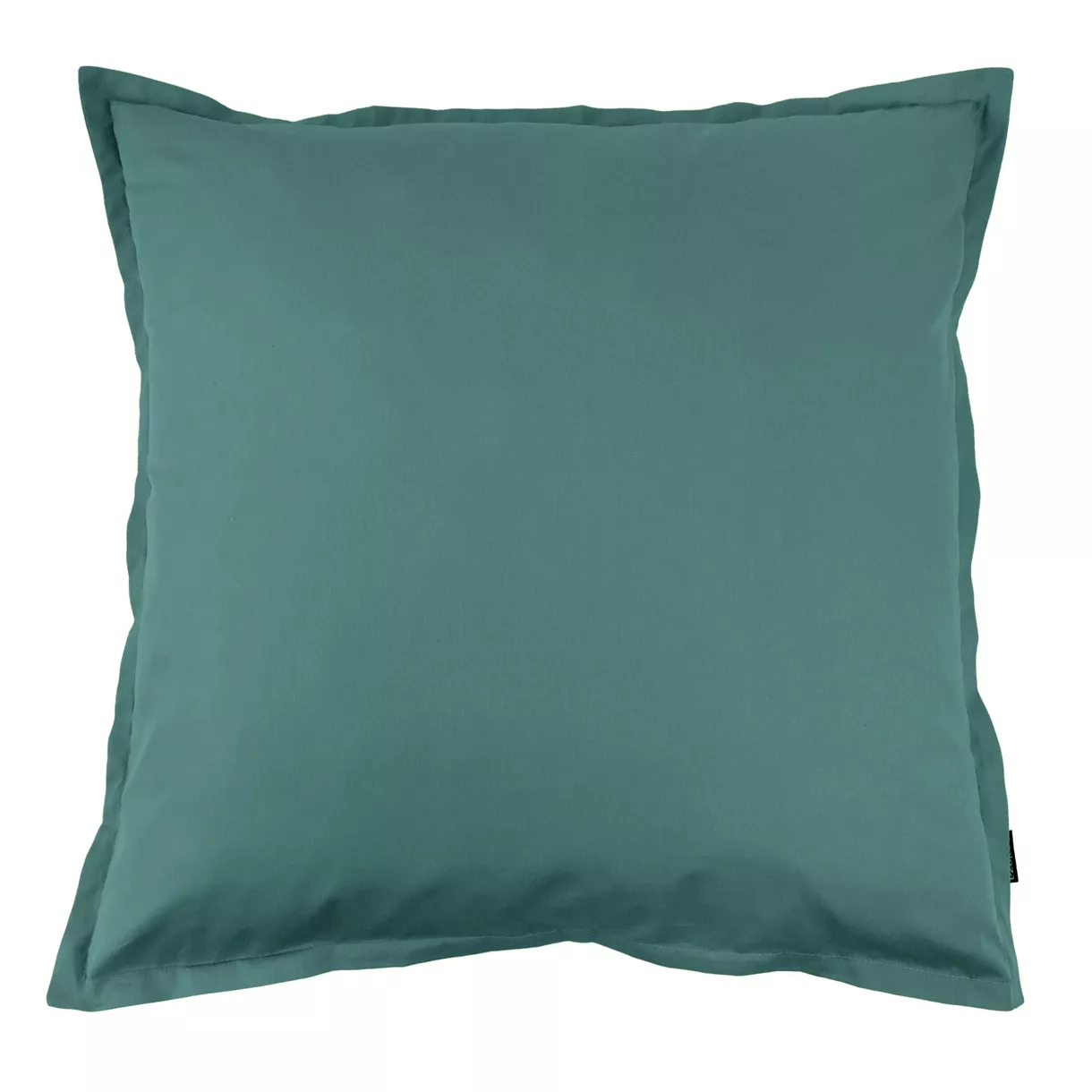 Taie d'oreiller carrée percale de coton (80 x 80 cm) Cali Bleu canard