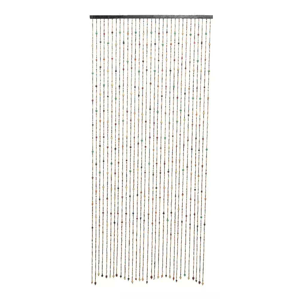 Türvorhang Perlen Holz (90 x 200 cm) Ally Mehrfarbig
