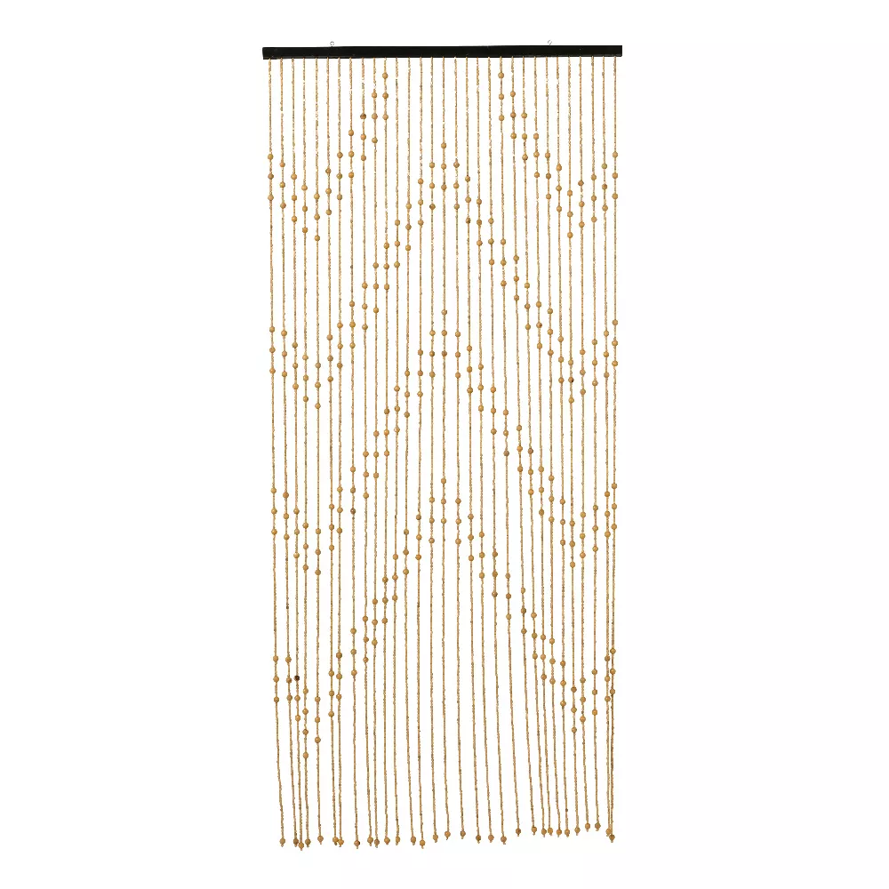 Türvorhang Perlen Bambus (90 x 200 cm) Helio Gelb 