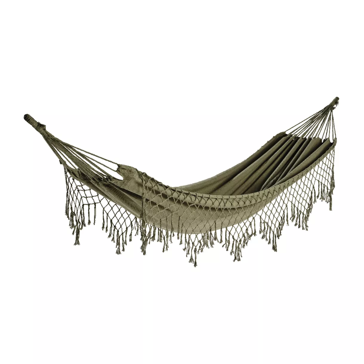 1 Hamac coton polyester L100-W200-H3cm vert