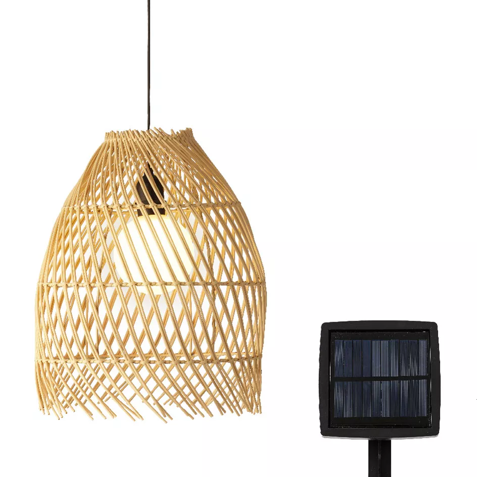 Lámpara de techo solar para jardín  LED Tropical - Natural