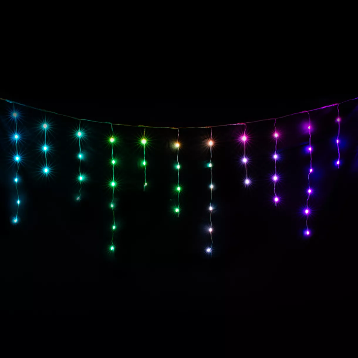 Stalactite lumineuse Digitale L3 m 85 LED Multicolore
