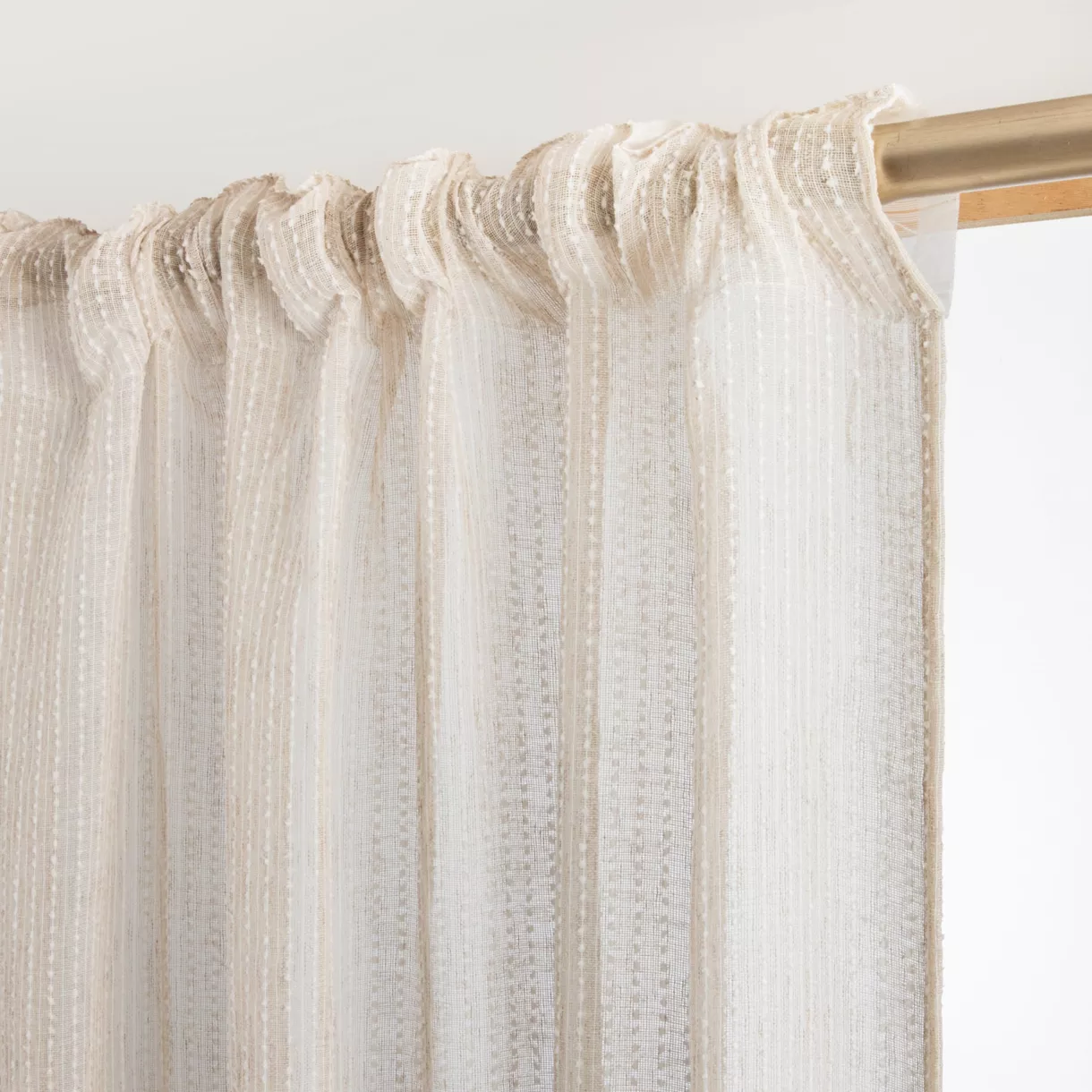 Visillo con cinta fruncida (140 x 240 cm) Arthur Beige