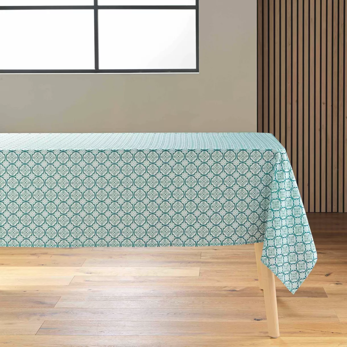 Nappe Rectangle (145 x 240 cm) Costaria Sauge, Polyester ImprimŽ