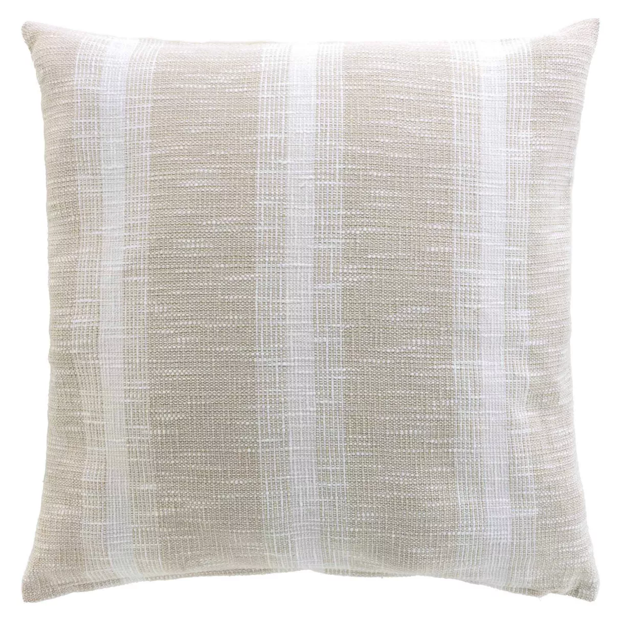 Cojín cuadrado de tela de algodón tejido (60 x 60 cm) Island Beige