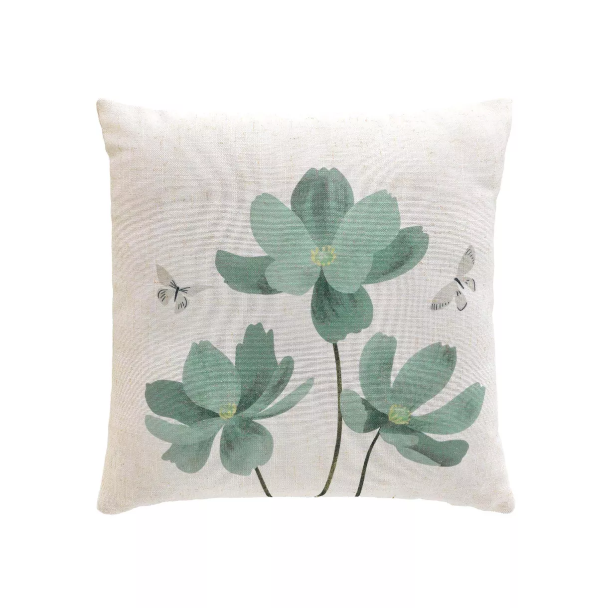 Coussin DŽhoussable (45 x 45 cm) Palmiflore, Polyester & Lin