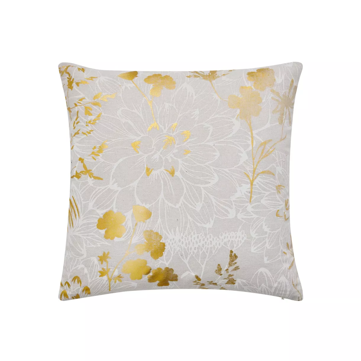 Coussin DŽhoussable (45 x 45 cm) Anassia, Polycoton ImprimŽ MŽtallisŽ
