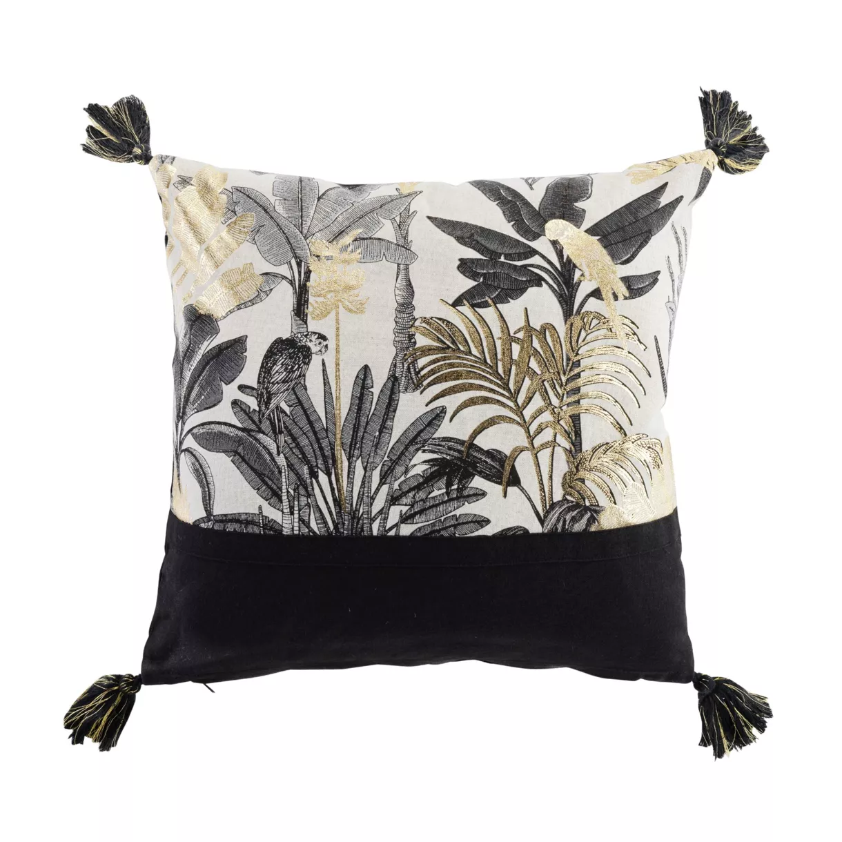 Coussin DŽhoussable (40 x 40 cm) Karaba, Coton ImprimŽ MŽtallisŽ