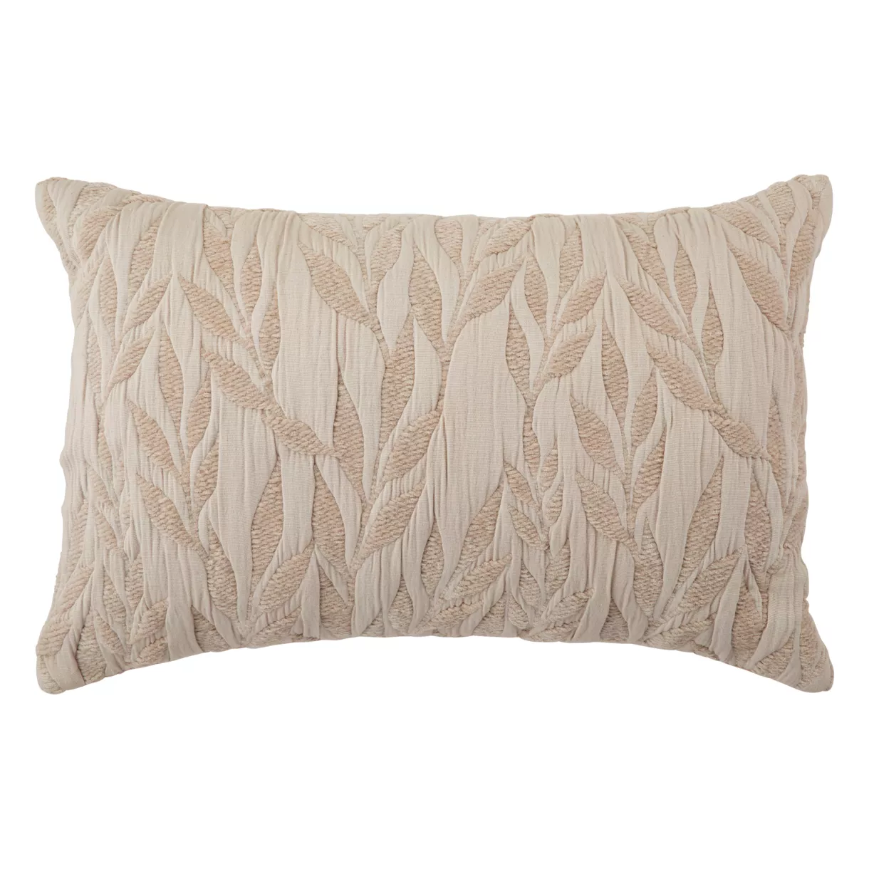 Cojín rectangular de gasa de algodón (38 x 58 cm) Letho Beige