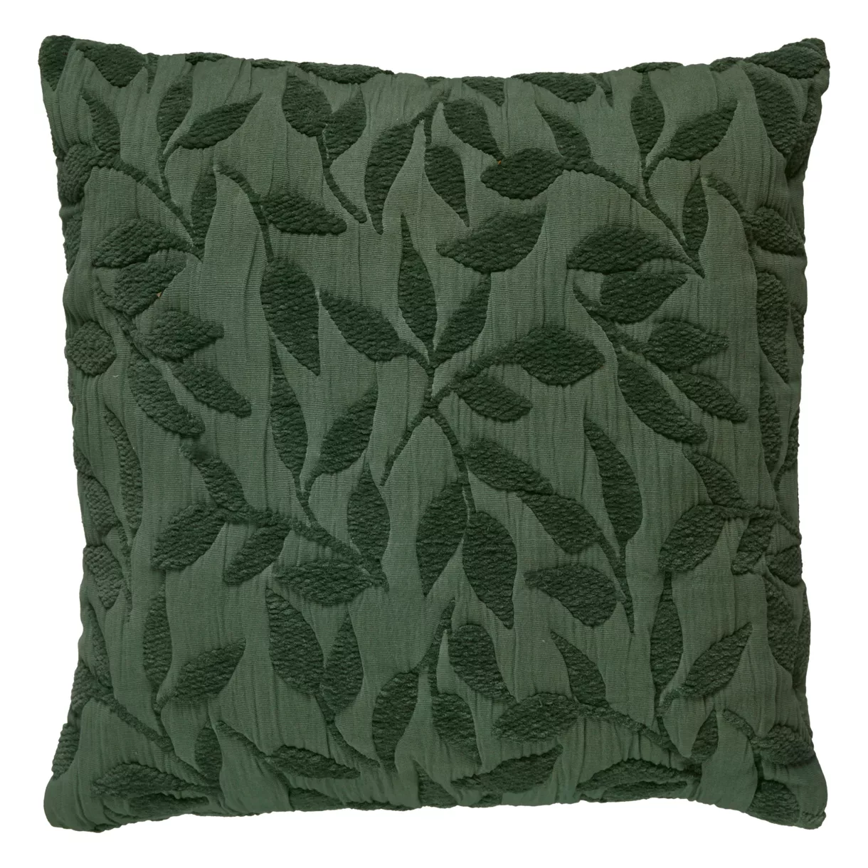 Cojín cuadrado de gasa de algodón (50 x 50 cm) Letho Verde tilo