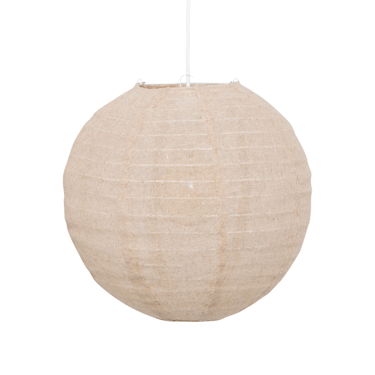 Hanglamp lantaarn linnen (35 cm) Jordy Beige