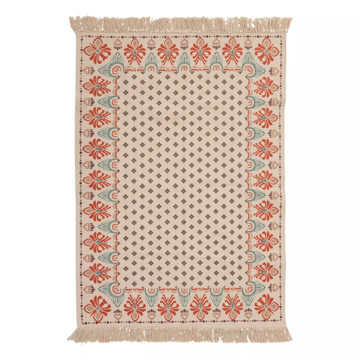 TAPIS COT IMP IKAT 120X170 L. 170 x P. 120 x H. 1 cm