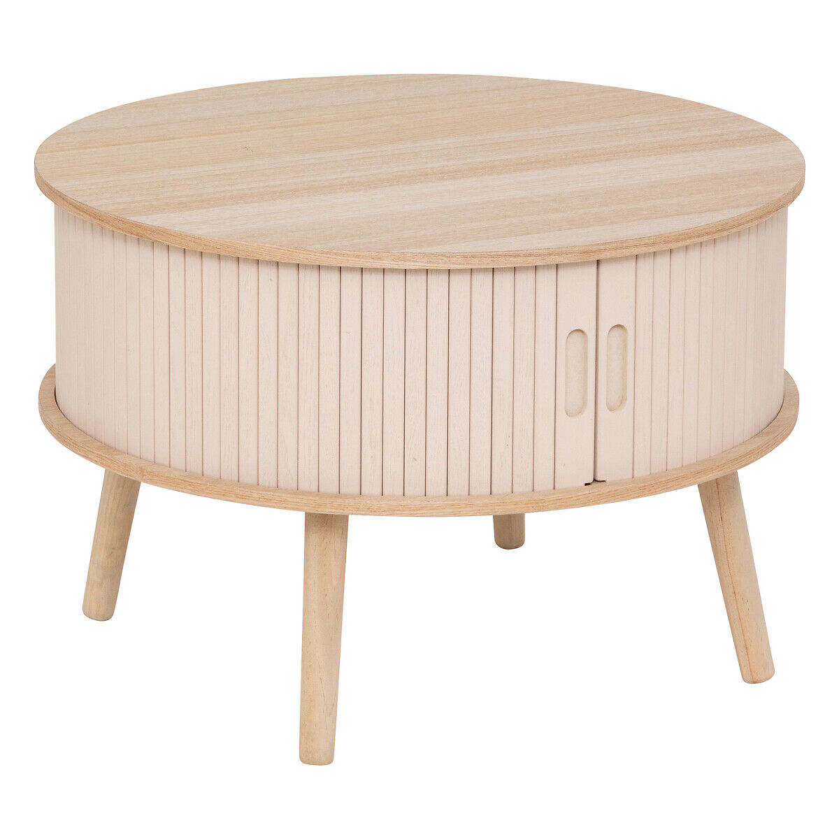 TABLE BASSE 2P NYSOS CREME L. 60 x P. 60 x H. 40,7 cm