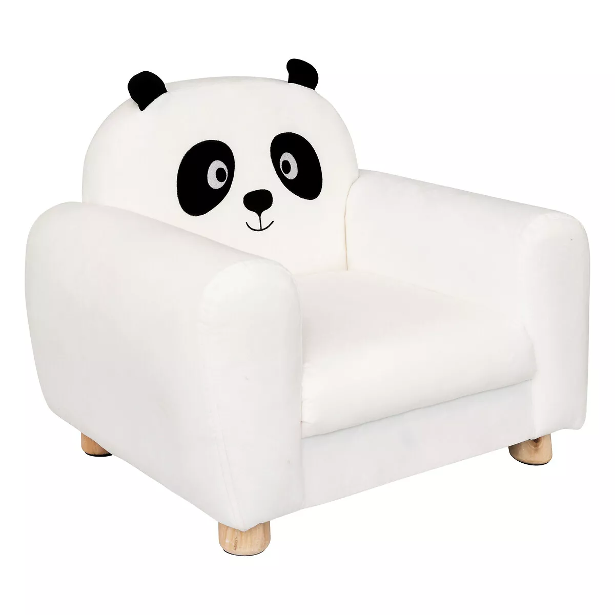 Kinderstoel (H 43 cm) Panda Wit