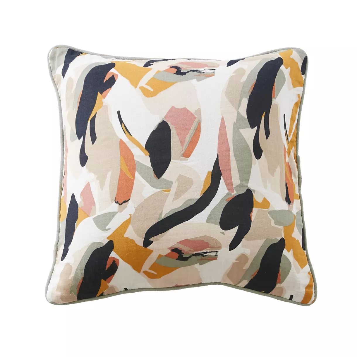 EM - Coussin dŽhoussable avec passepoil 45 x 45 cm Gaze de coton imprimŽe MATHILDA