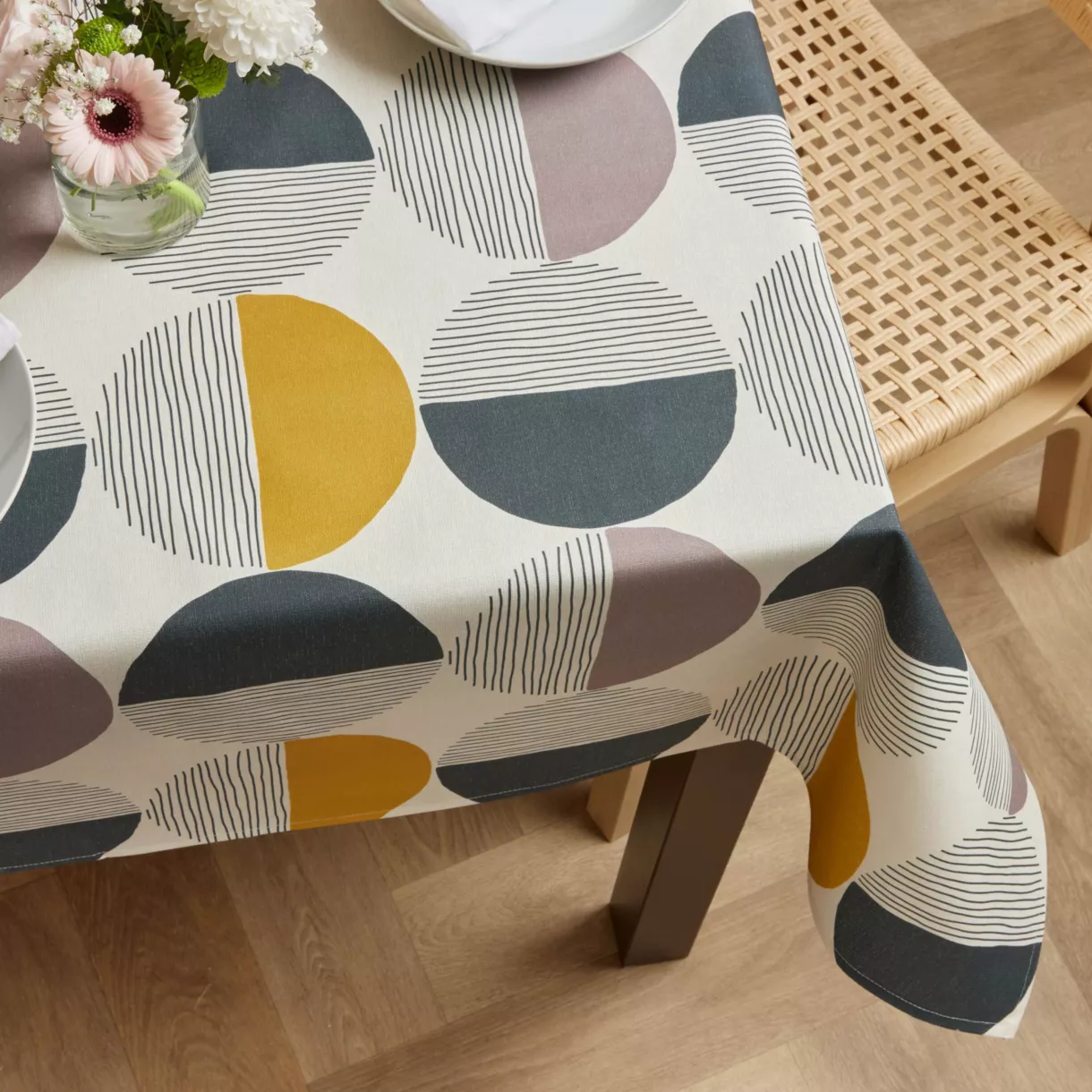 EM - Nappe en coton enduit 150 x 350 cm HARLEM