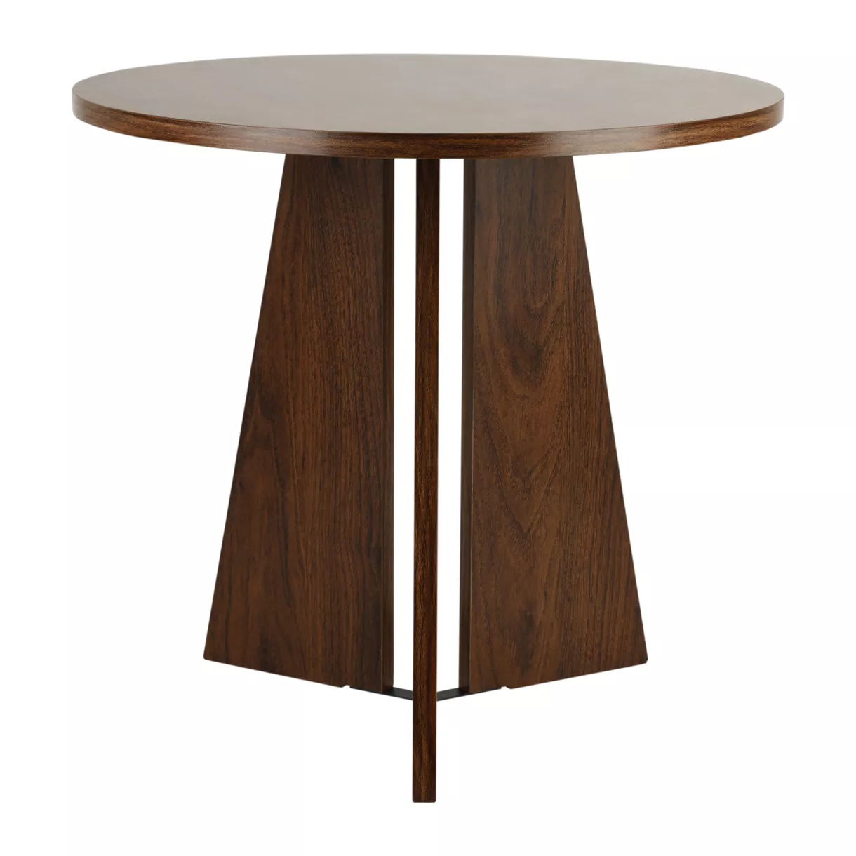 Driepotige houten bijzettafel (H43 cm) Hugo Bruin