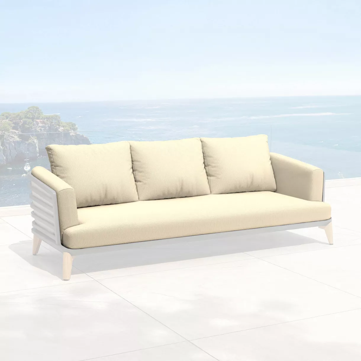 Housses de coussin de remplacement pour Canapé 3 places Monte Carlo Beige