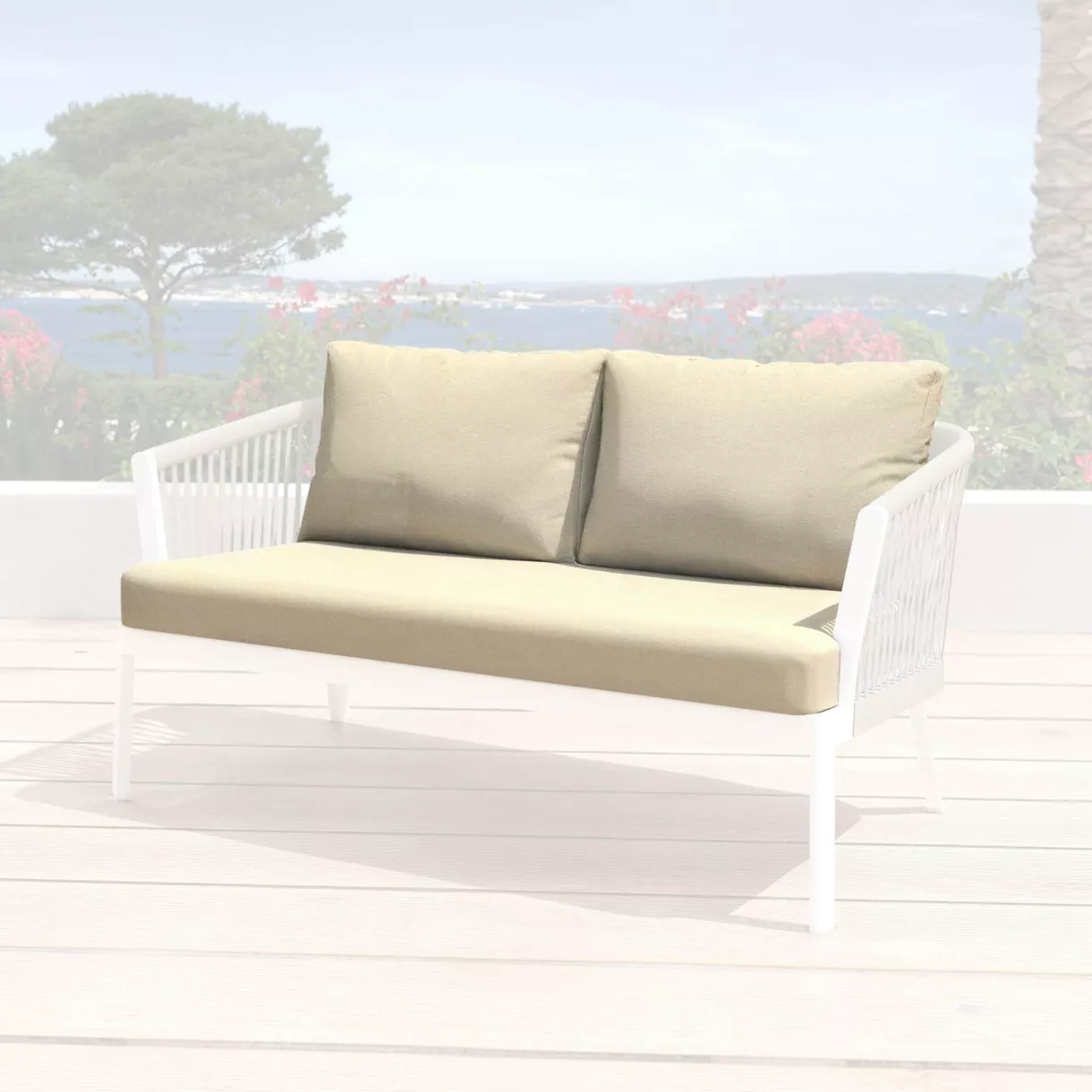 Housses de coussin de remplacement pour Canapé 2 places Amalfi Beige