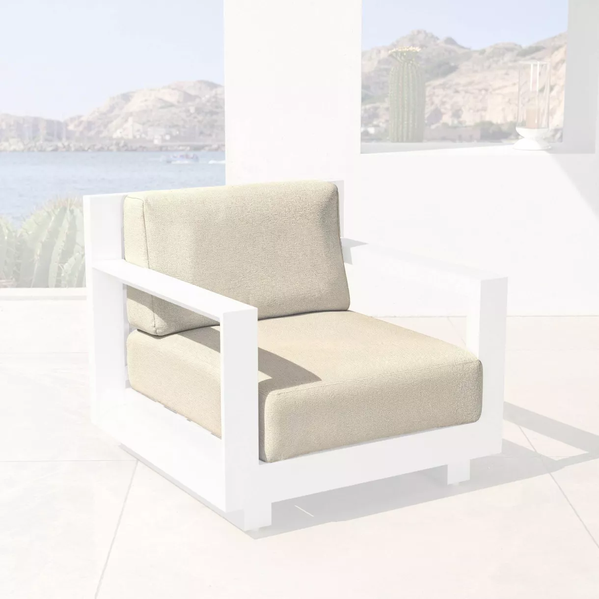 Fundas de cojÃ­n de repuesto para SillÃ³n Elba Beige