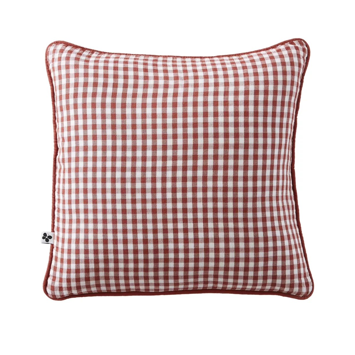 Coussin carré gaze de coton (45 x 45 cm) Vickie Terracotta