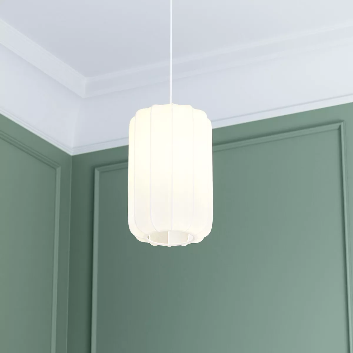 SUSP COTON TOBIE BLC D25 D. 25 x H. 123 cm