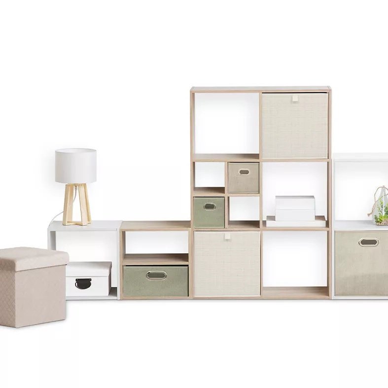 BOITE RGT 31X31 BEIGE TWEED  L. 31 x P. 31 x H. 31 cm