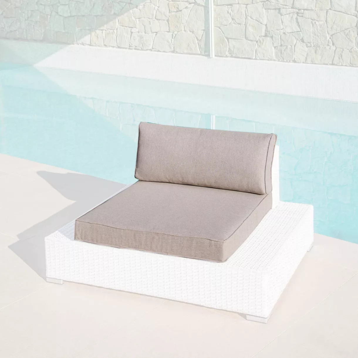 Housses de coussin de remplacement pour Fauteuil Palma Taupe