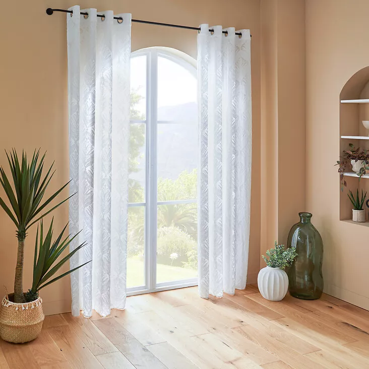 Visillo con ojales (140 x 240 cm) Wild Blanco