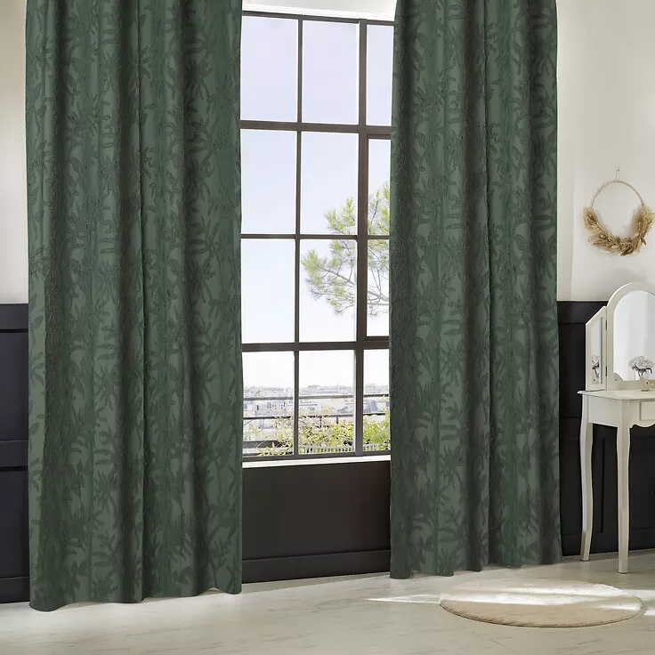 Cortina tejida (135 x 260 cm) Willow Verde caqui
