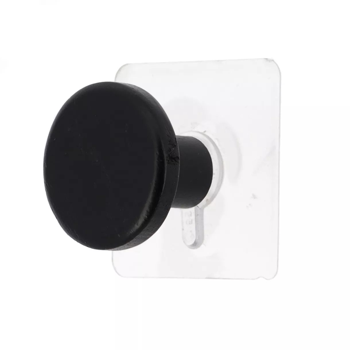 PATERE BAMBOU D4,5CM PEINT SUR STICKER - NOIR
