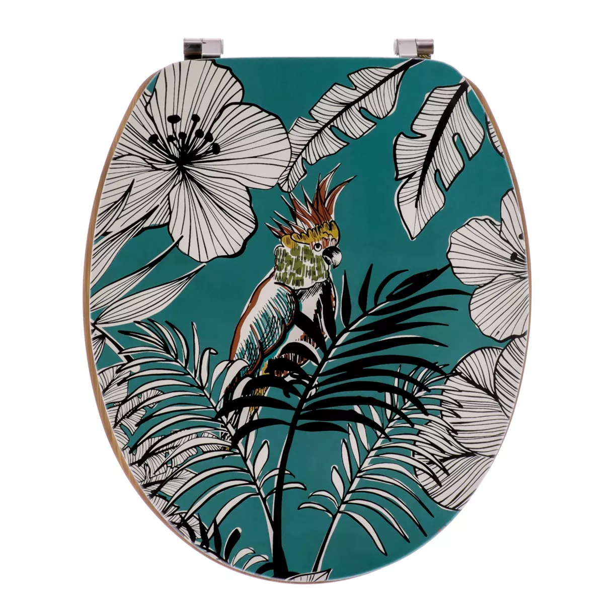 Toiletbril 18 inch MDF Jungle Fever Blauw
