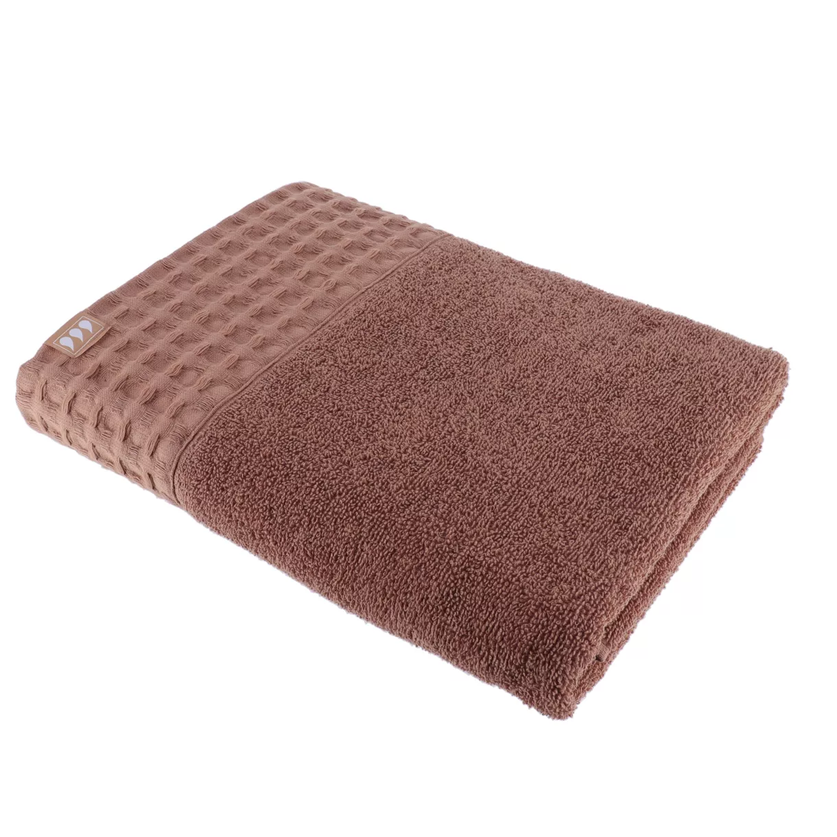 SERVIETTE DE BAIN 70X130 CM 100% COTON - CARAMEL