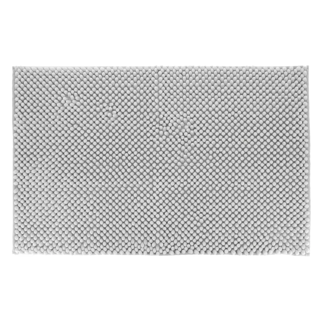 TAPIS MICROFIBRE BOULES 50X80 CM - GRIS CLAIR