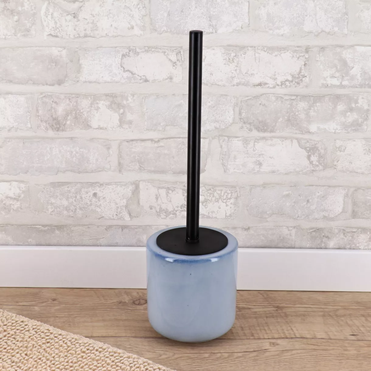 Brosse WC grès laqué Pietra Bleu